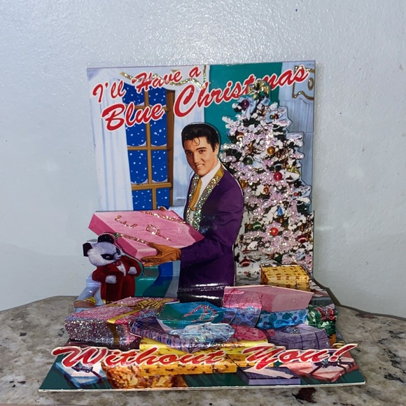 Elvis 2001 Mini Calendar-Pop Shots 3-D Pop Up Greeting Card-Vintage Collectibles - Picture 4 of 13